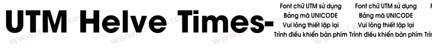 UTM Helve Times字体转换